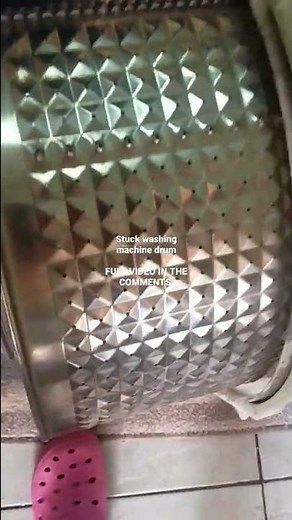 washing machine drum stuck,won't move.