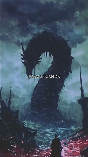 Jörmungandr: The World Serpent That Will End the Gods 🐍 #norsemythology #jormungandr #mythology