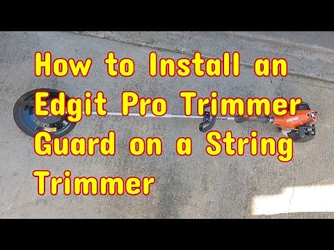 How to install an Edgit Pro trimming Guide on an Echo SRM 2620 String Trimmer