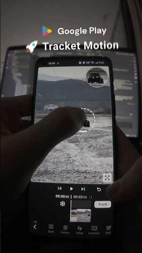 Testing my motion tracking video editor app for Android using video from: ‪@Randomrecon‬