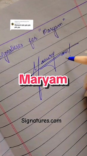 Replying to @queenhoyaar1 Signatures for Maryam #fyp #foryou #foryoupage #tiktok_india #tiktokuni #tiktokpakistan #writingskills #signatures #signatureideas #signs #maryam #maryamnamevideo #maryamsignature #arabic #english #calligraphy