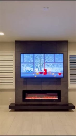 Fireplace diy #fireplacemakeover #fireplacediy #fireplace #electricfireplace #revolution #fyp