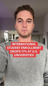 12K views · 900 reactions | NEWS: Over the past year, the U.S. has seen a dramatic decrease in international student enrollment because our country is not a place people want to come to anymore. | Josh Greene | Facebook