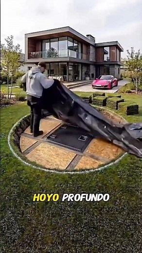 He dug a large hole and built a vault.