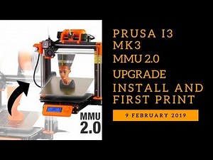 LIVE Prusa i3 MK3 MMU 2.0 Upgrade Install and First Print
