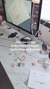 11K views · 38 reactions | Learn the art of paper embroidery with my easy-to-follow digital video course! You’ll get access to 11 instructional videos covering basic stitches for creating beautiful floral designs. You’ll receive downloadable templates to practice with. Start crafting stunning floral patterns today! #PaperEmbroidery #DIYCrafts #FloralDesigns #EmbroideryCourse | borde_mx | Facebook
