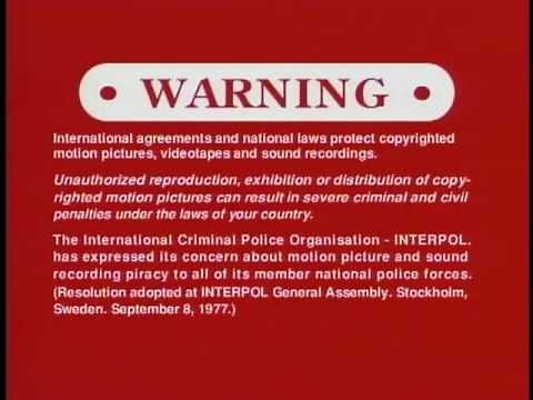 Sony's Warning Screens (2005-)