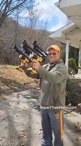 Videos we received from customers! #trainhorn #impacttrainhorn #airhorn #fyp #4u #horns #tools #milwaukee #dewalt #makita #ryobi #ridgid #christmasgift #gifts #giftsfordad | Impact Train Horns