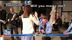 5.8K views · 91 reactions | A firefighter recruit surprises his girlfriend by proposing during his graduation ceremony. | Carley Shimkus | Fox & Friends First | Facebook