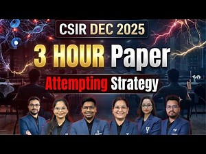 CSIR NET Dec 2025 | 3 Hour Paper Attempting Strategy | Last Hour Motivation | Vedemy |