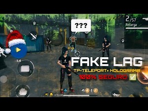 FAKE LAG + HOLOGRAMA PARA FREE FIRE | ACTUALIZACIÓN NAVIDAD 👺