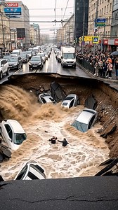 282K views · 1.8K reactions | Flash Flood Disaster Road Swallows Cars in Seconds #disasterstrucks #fyp #viral #reels | Disaster Strucks | Facebook