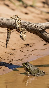 2.9M views · 11K reactions | Bullfrog Fights Off Cobra Attack! #animals #wildlife | Paul & Friends | Facebook