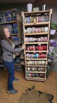 Ultimate DIY Ribbon Storage for Crafters | Holds 50 yd Costco Rolls!