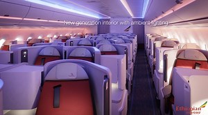 1.7K reactions · 293 shares | Unveiling Africa's first A350-1000! Enjoy cutting-edge interior, ambient lighting, exclusive seating, high-speed Wi-Fi, and immersive entertainment on 4K screens. Business Class luxury and Economy Class comfort await you. Experience travel redefined! #EthiopianAirlines #A350 #NewBeginnings #AfricaAviation #AirbusA350 #FlyEthiopian | Ethiopian Airlines | Facebook