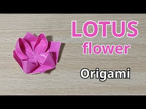 Origami Lotus Flower | How To Fold An Origami Lotus Flower Step By Step!