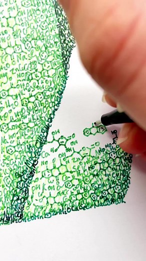 Science art? 🤔😍@_molecularts #aloe #aloevera #aloeveraplant #etsyart #scienceart #scienceartist