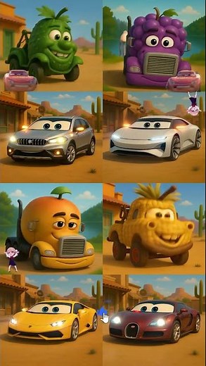 Fruit Cars Go Wild in This Town! 2