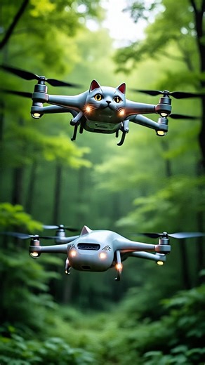 The flying cat drone. DeadCatDrone #WeirdInventions #BizarreNews