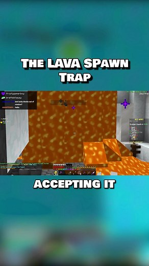 Glitching LAVA in Minecraft Bedwars with @im_a_squid_kid #minecraft #zyph #bedwars #hypixelbedwars #minecraftpvp #gamerboy