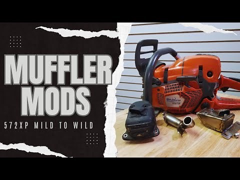 Husqvarna 572xp Muffler Tests!! Getting the Easy power??