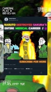 NARUTO DESTROYED SAKURA'S ENTIRE MEDICAL CARRIER😈🤯🗿
