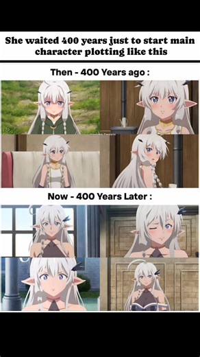 Anime elf character personality change over time!