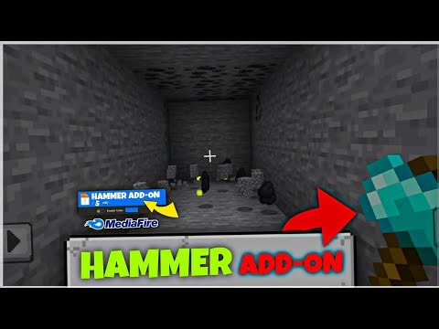 Mega Hammer Addon for Minecraft PE 1.21+ | Quick Mining 3x3 OP Tool Mod