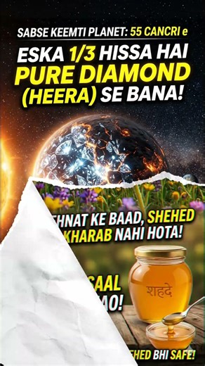 Heere Se Bana Planet? 💎 3 Mind-Blowing Facts!😱 #facts #universe #science