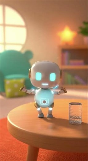 Cute Robot Drinks Water 🤖💧 | Bedtime 3D Cartoon for Toddlers | Gentle Kids Story