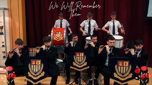 The BBMS Flutes and Drums performed an arrangement of Killaloe, the regimental march of the Royal Irish Regiment, during today’s remembrance services. This was along with other war-time favourites such as ‘It’s a long way to Tipperary’ and ‘Pack up your troubles’. Their music was an excellent addition to the Remembrance service. 🌺 | The Belfast Boys' Model School