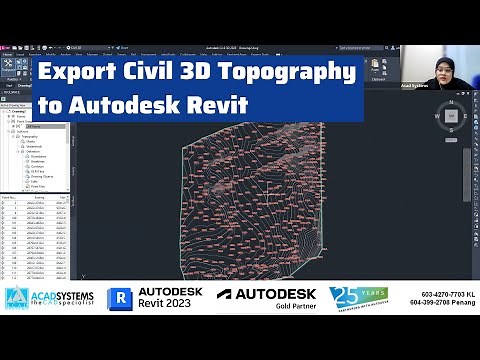 Export Civil 3D Topography to Autodesk Revit