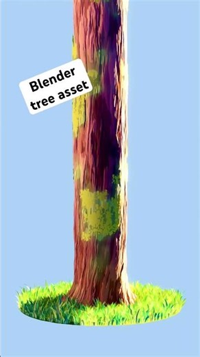 Stylized 3D tree I made for a short animation #stylized3d #computeranimation #blender3d