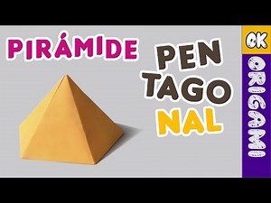Cómo hacer una pirámide pentagonal de ORIGAMI / Pentagonal origami pyramid