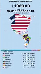 Countries Resized by PPP GDP in the Americas