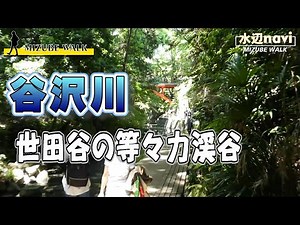 ( Yazawa River, Maruko River, Setagaya Ward, Todoroki ) Scenic spot in a residential area
