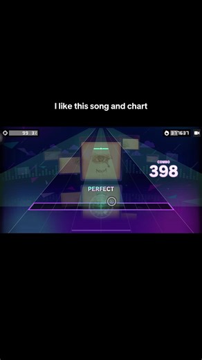 Engaging Chart for Jordan River Song in Sonolus