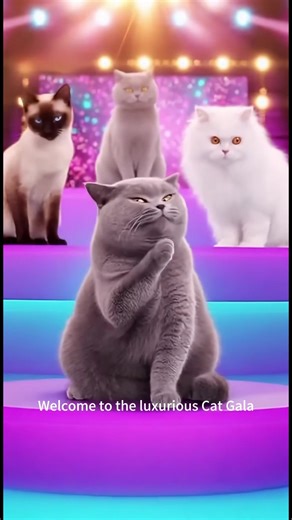 The winner is the Gray Cat #CatComedy #FunnyCats #catshow