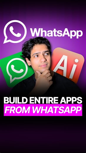 Prajwal Tomar on Instagram: "Comment “APP” to get the link to QwikBuild and start Building Apps and Websites from your WhatsApp. You can now build fully functional apps and websites directly from WhatsApp. No coding skills required. Meet QwikBuild. This AI tool turns your chats or voice notes into live apps. Click this link. It takes you right into a WhatsApp chat. Describe your idea. Use plain words. Like: "Create a customer feedback app with QR code sharing." Or: "Build a team task tracker wit