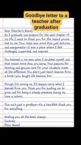 659K views · 7.9K reactions | Goodbye letter writing idea and tips part_18 #goodbyeletter | English Class | Facebook