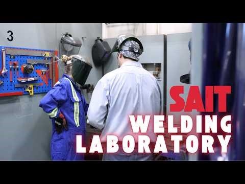 Inside the Welding Lab at SAIT Point Trotter Campus