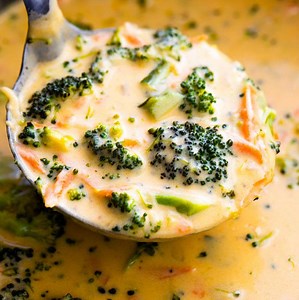 1.4M views · 608 reactions | Healthy broccoli cheddar soup packed with carrots, broccoli, garlic, and cheese. This creamy velvety soup is much better than Panera’s broccoli cheddar soup and can be made in under 30 minutes for a fraction of the price! GET THE RECIPE: https://gimmedelicious.com/broccoli-cheddar-soup | GimmeDelicious | Facebook