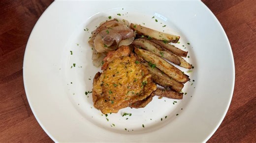 One pot chicken, onions, and potatoes