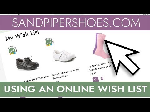 WEBSITE HINTS & TIPS: Using a Sandpiper Online Wish List