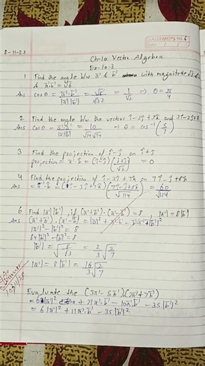 Class 12 ch 10 Vector Algebra Ex-10.3 #exploremaths ✨✨🎉