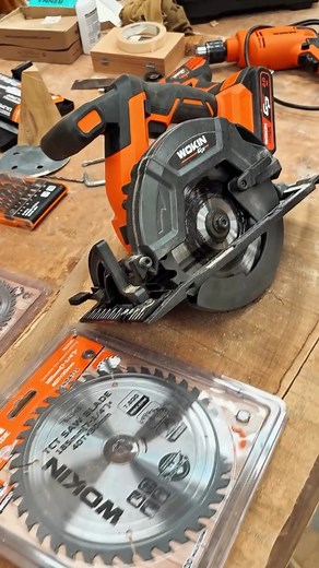 Go cordless, stay powerful! WOKIN 20V Brushless Cordless Circular Saw performance in a lightweight design – perfect for workshops, job sites, or DIY at home. #WOKIN #Wokintools #batterypowered #cordlesstools #circularsaw #woodworkingtools #DIYProjects | Wokin Tools