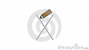 Tutorial for Writing English Alphabet. Trace the Letter X with a Pencil Isolated on White Background. Animated Letters Stock Footage - Video of writing, study: 224747324