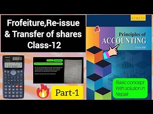 Forfeiture, Reissue and Transfer of Shares | Class 12 NEB Notes with Examples