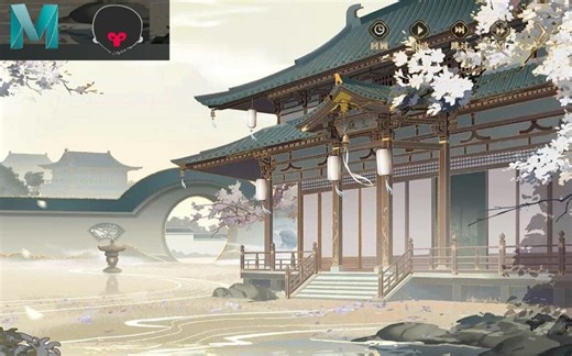 maya古风场景制作；模型制作/布线/渲染/材质贴图超详细讲解