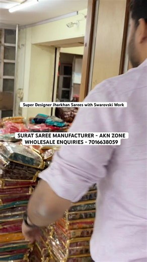 🔥 Super Designer Jharkhan Sarees with Swarovski Work | Premium Color Chart | Wedding Collection 🔥